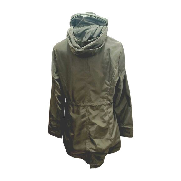 Michael Kors Hooded Anorak, Green Water Resistant Women's Jacket size M - Picture 3 of 14